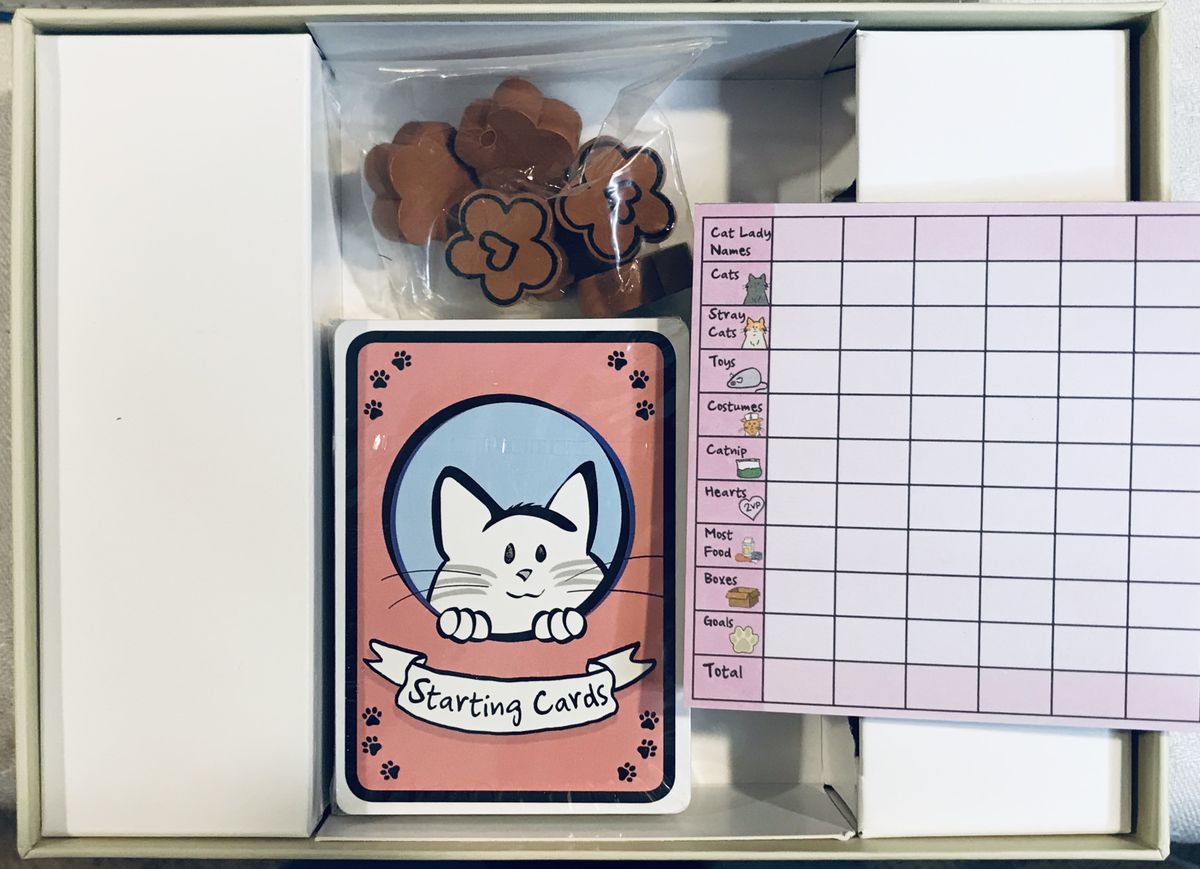 cat lady card game contents