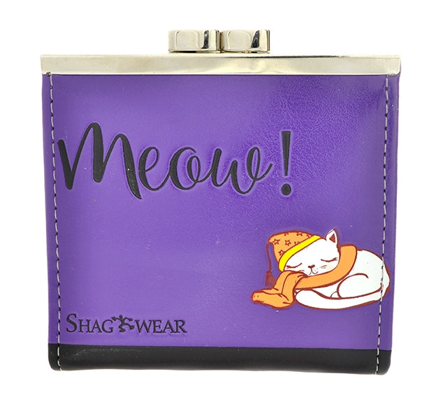 Shagwear - Life Is Better With A Cat - Coin Purse Purple